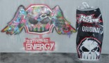 No fear energy, 120x150cm, acryl/graffiti op linnen doek